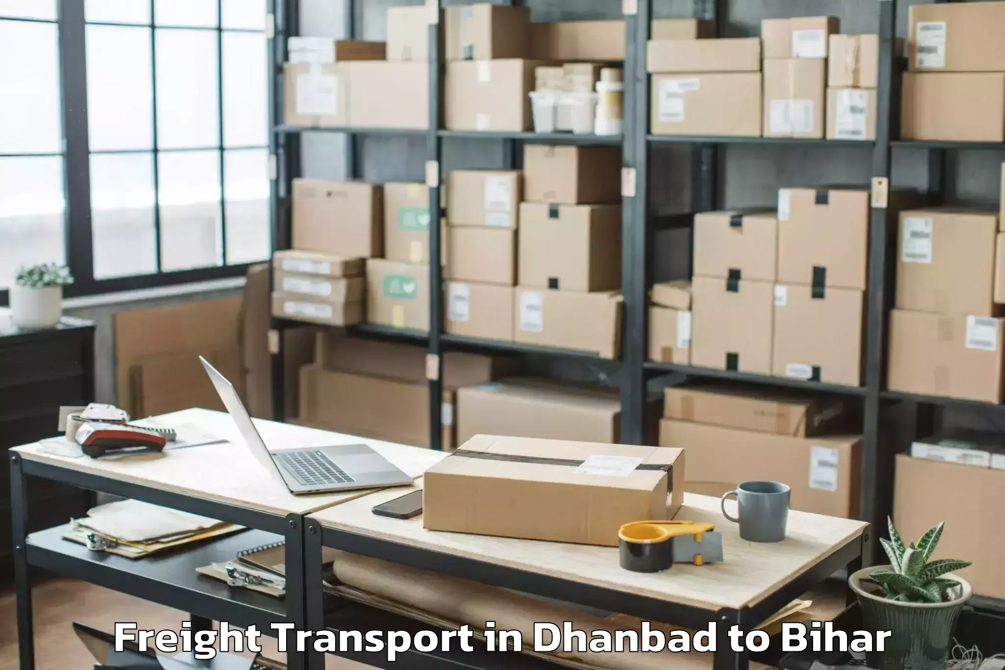 Book Dhanbad to Bharwara Freight Transport